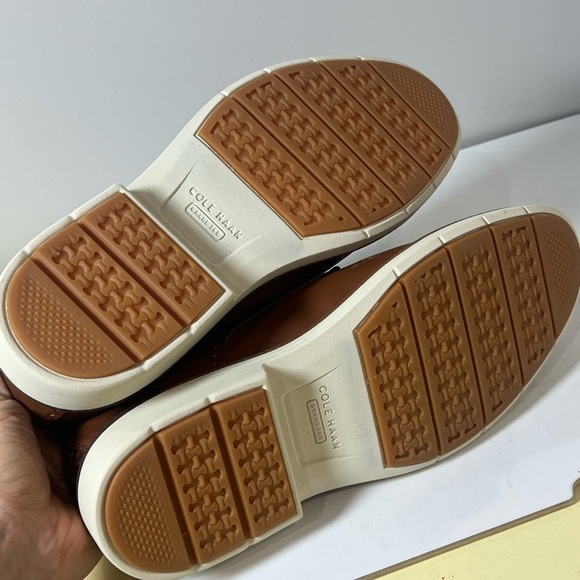 Brand New Cole Haan 9.5 GrandSeries Brown Leather Classic Oxford Dress Shoe - Picture 9 of 12